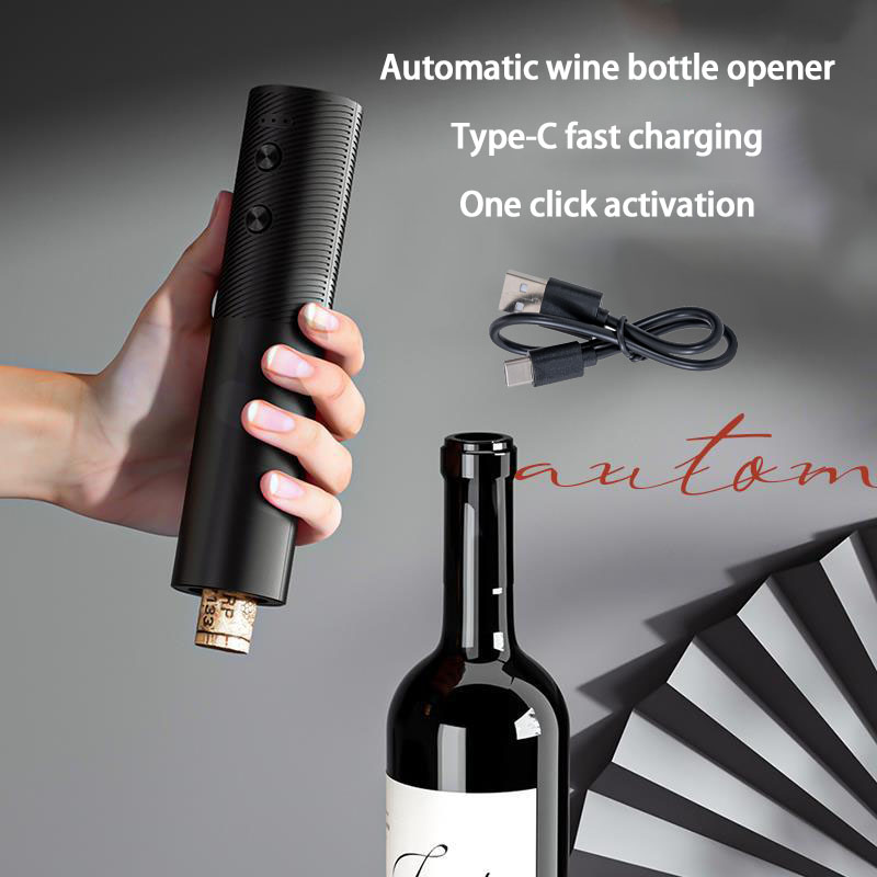 Wine Opener Electric - ที่เปิดขวดไวน์อัตโนมัติ USB ชาร์จไฟฟ้าไวน์ Corkscrew เปิด One-Click