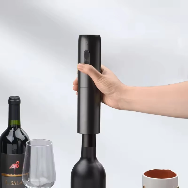 Wine Opener Electric - ที่เปิดขวดไวน์ไฟฟ้าอัตโนมัติพร้อมฐานชาร์จอุปกรณ์เปิดฝาไขจุกขวดไวน์แดงสำหรับห้องครัว