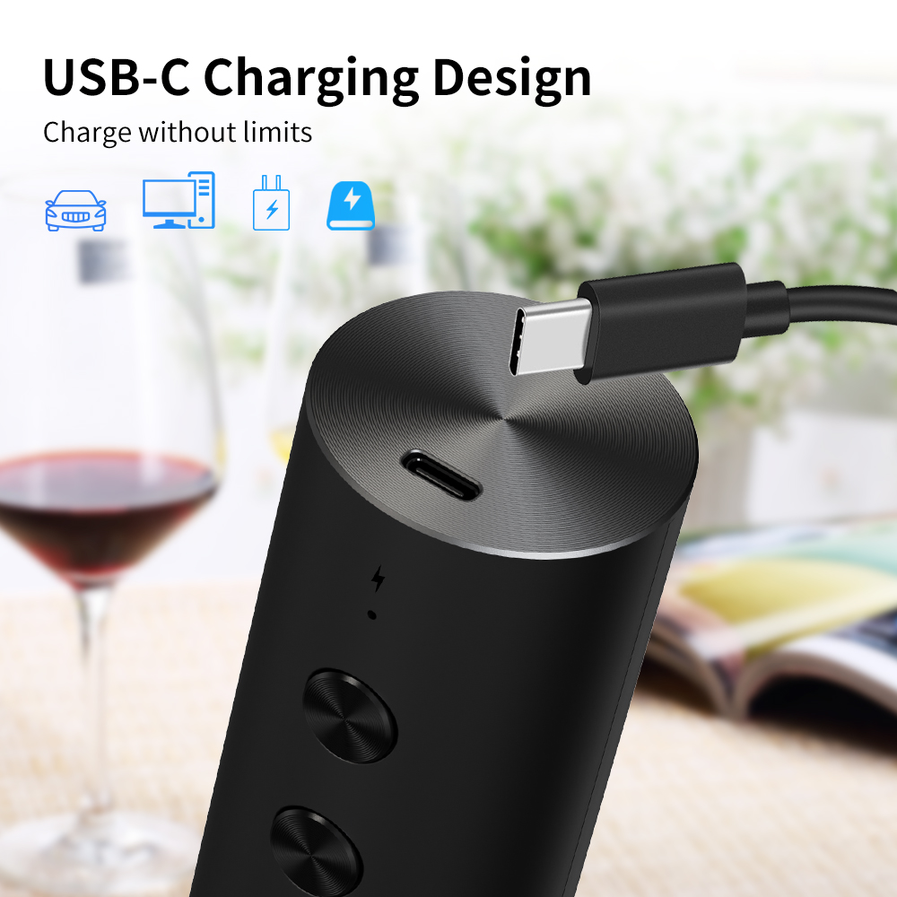 ชุดเปิดขวดไวน์ไฟฟ้า 4-in-1 แบบ - Wine Opener Electric บทวิจารณ์และราคา