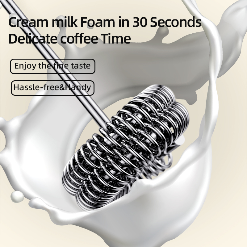 2 In 1 เครื่องตีฟองกาแฟไฟฟ้า + - Milk Frother Automatic บทวิจารณ์และราคา
