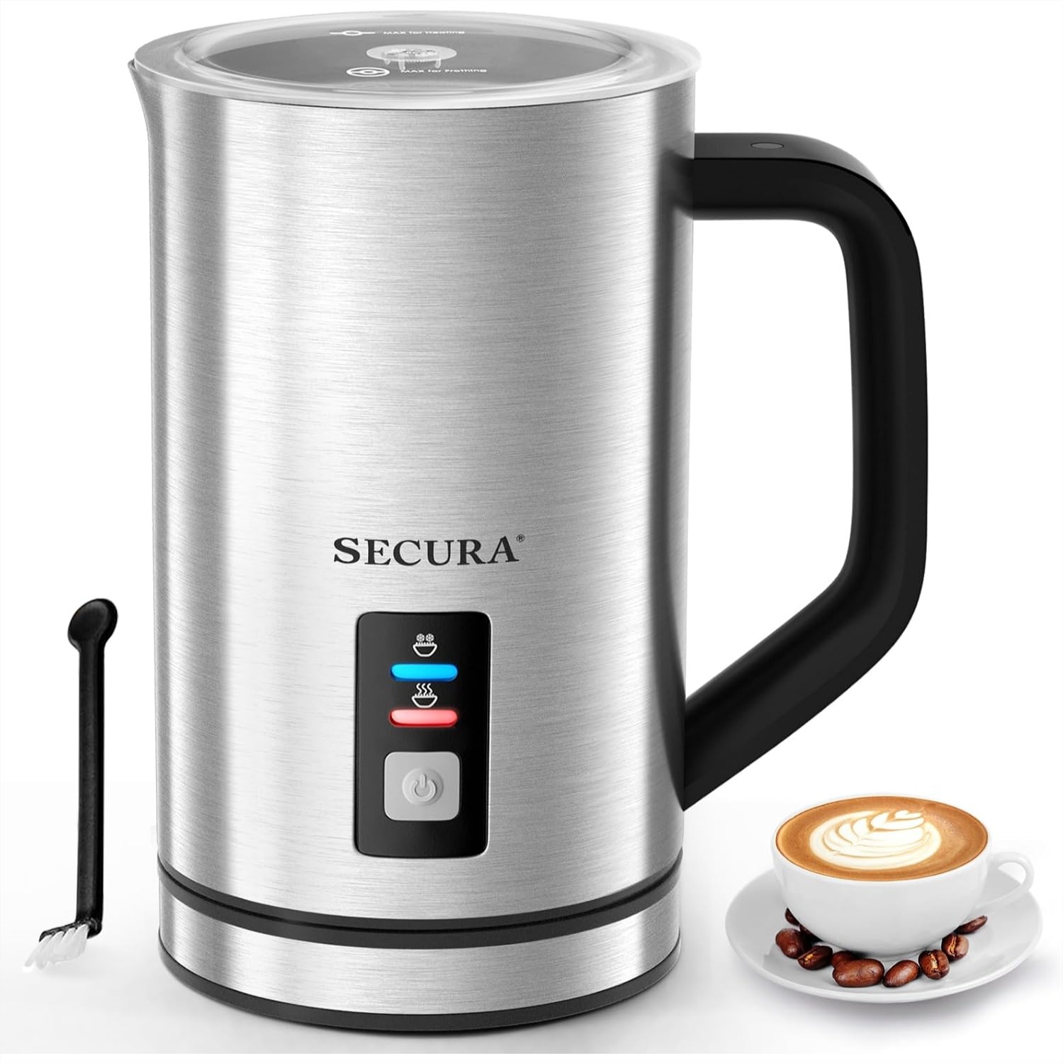 เครื่องตีฟองนมไฟฟ้า สแตนเลส 8. - Milk Frother Automatic บทวิจารณ์และราคา