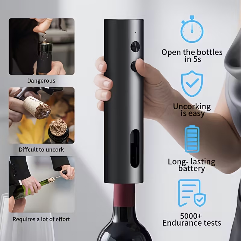ชุดเปิดขวดไวน์ไฟฟ้ารุ่นใหม่ล่า - Wine Opener Electric บทวิจารณ์และราคา
